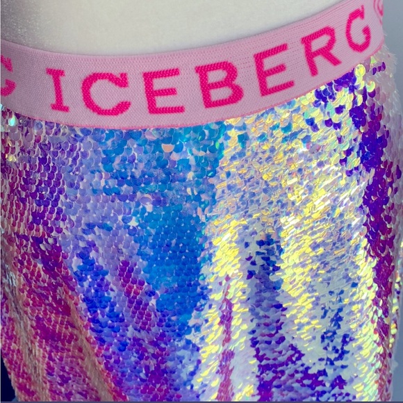 New ICEBERG Shimmering Sequin Midi Skirt - new with tags - EU 40 (Size 6) - Picture 5 of 11